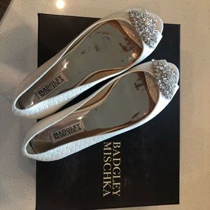 Badgley Mishka Ballet flat wedding shoes - Sz 8